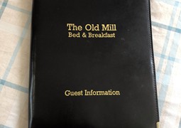 Guest information packs in each bedroom
